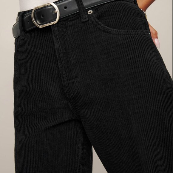 NWT Reformation Val 90s Mid Rise Straight Corduroy Pants - Picture 2 of 5